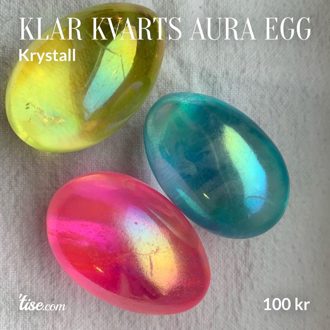 Klar kvarts aura egg