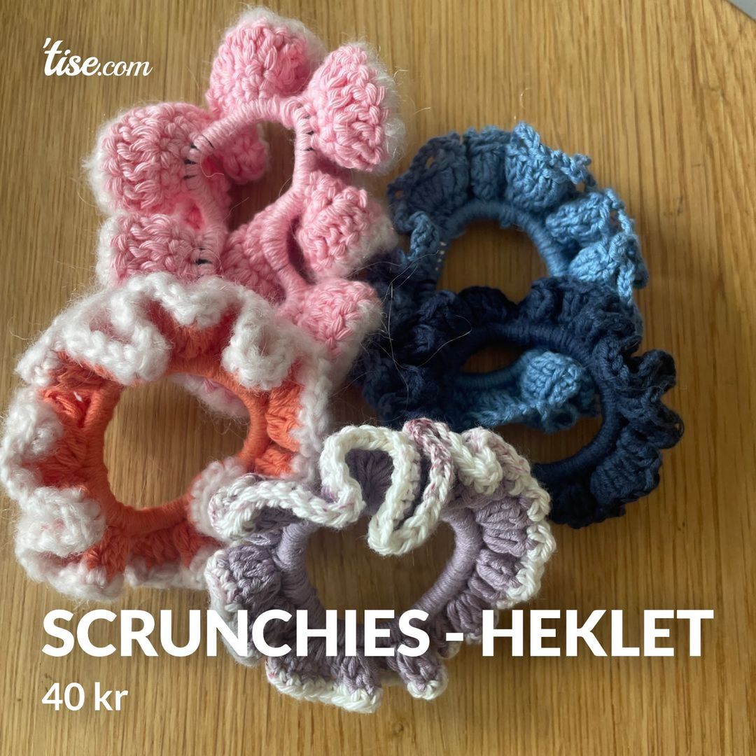 Scrunchies - heklet