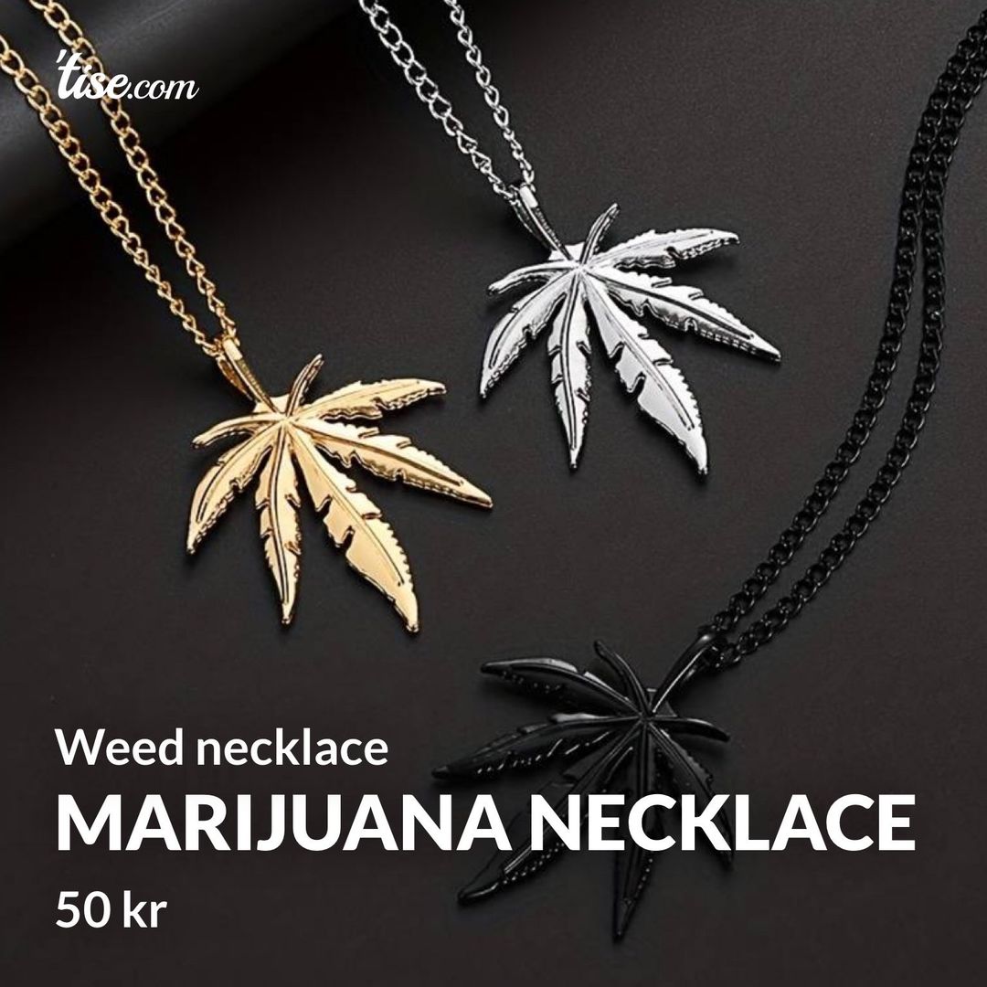 Marijuana necklace