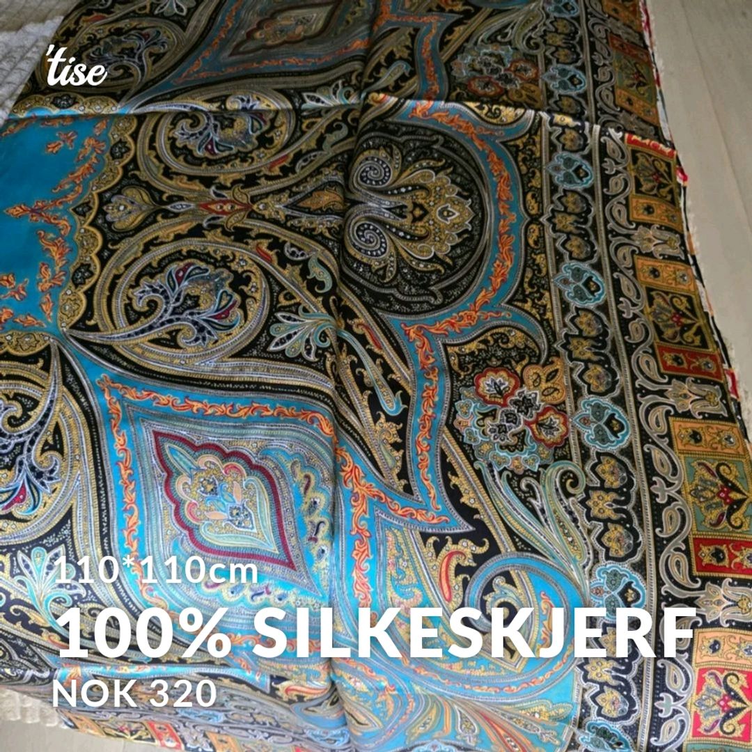 100% silkeskjerf