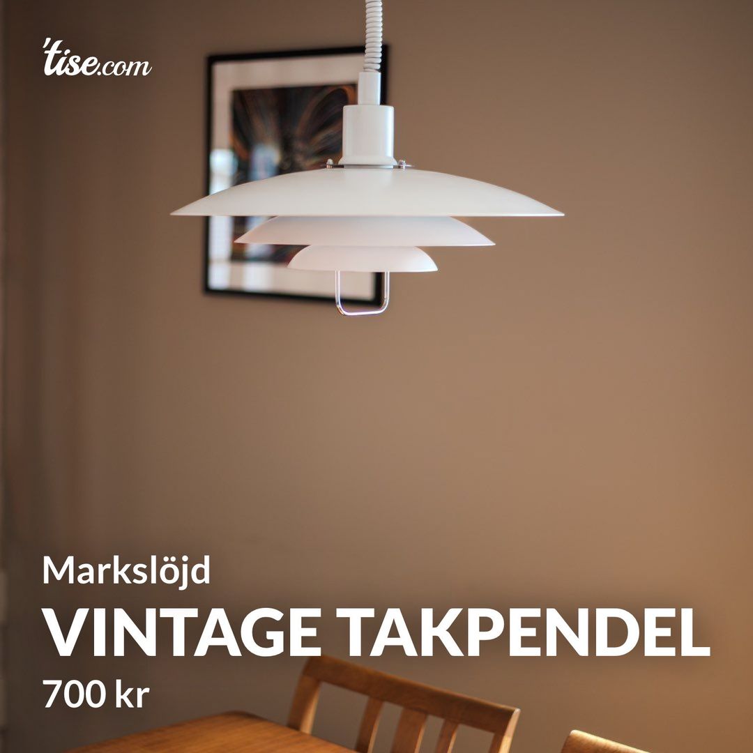 Vintage takpendel