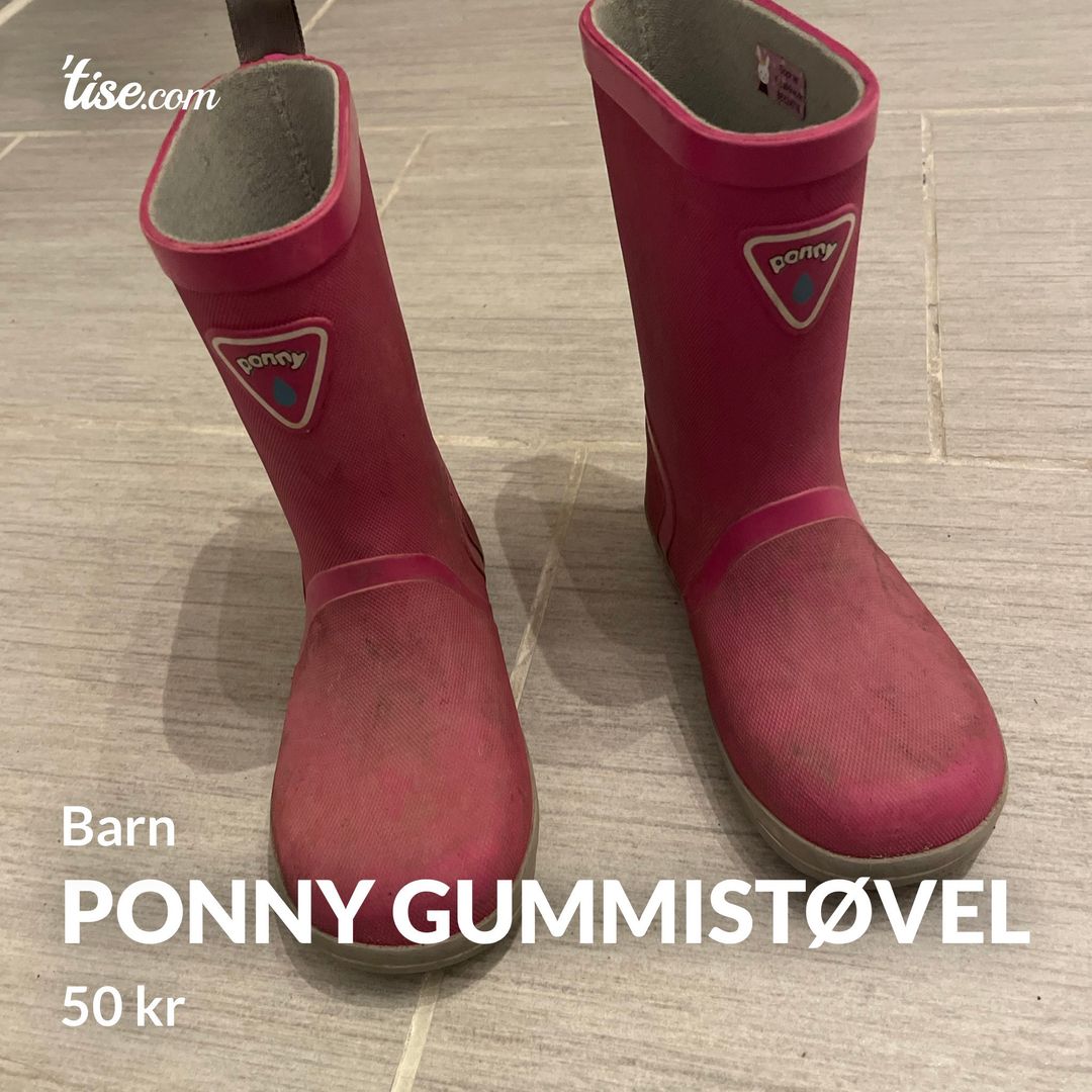 Ponny gummistøvel