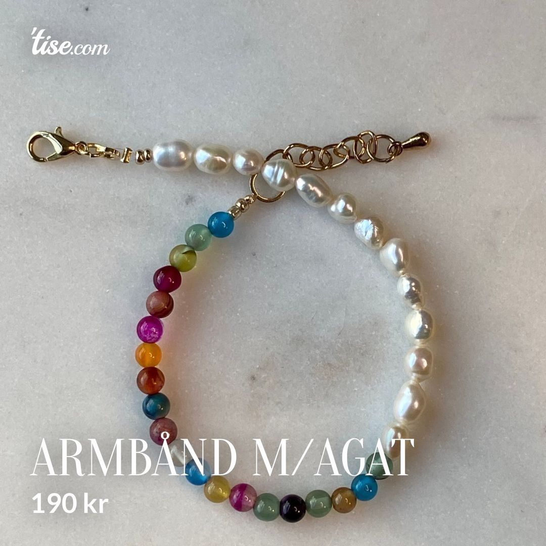 Armbånd m/agat