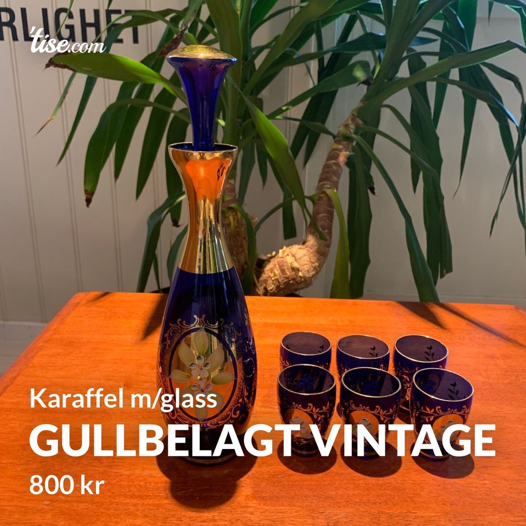 Gullbelagt vintage