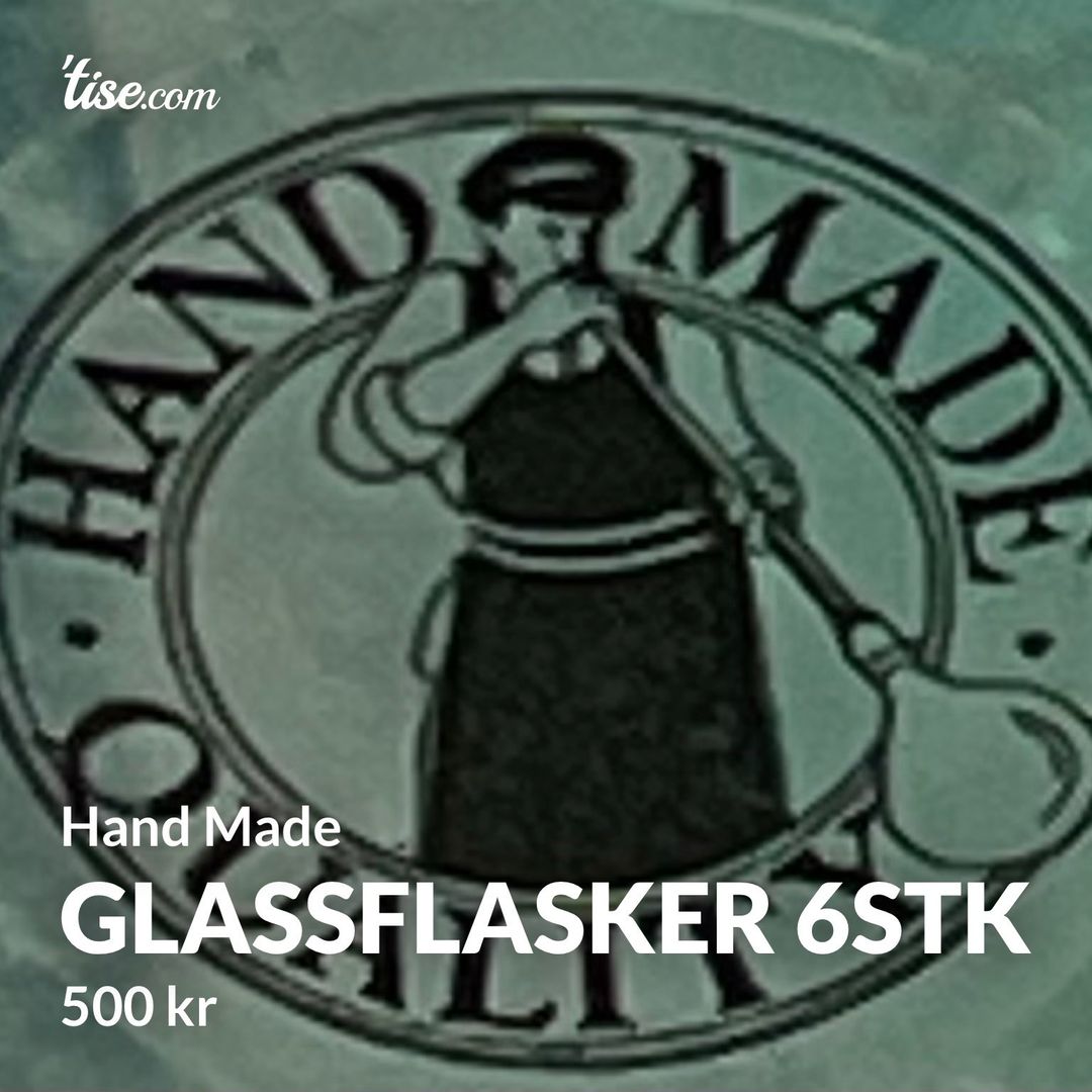 Glassflasker 6stk