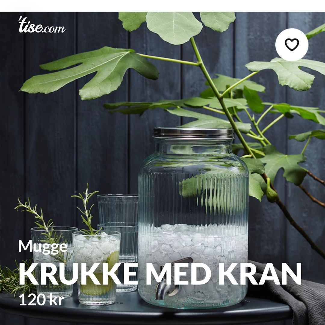 Krukke med kran