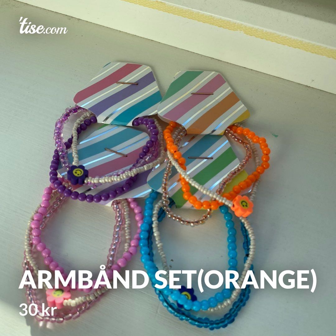 Armbånd set(orange)