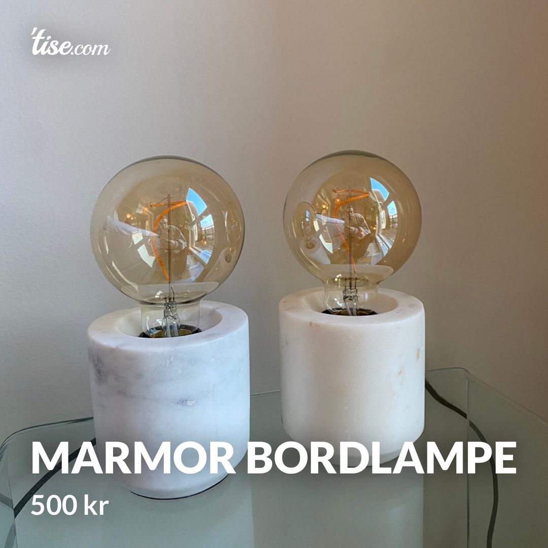 Marmor bordlampe