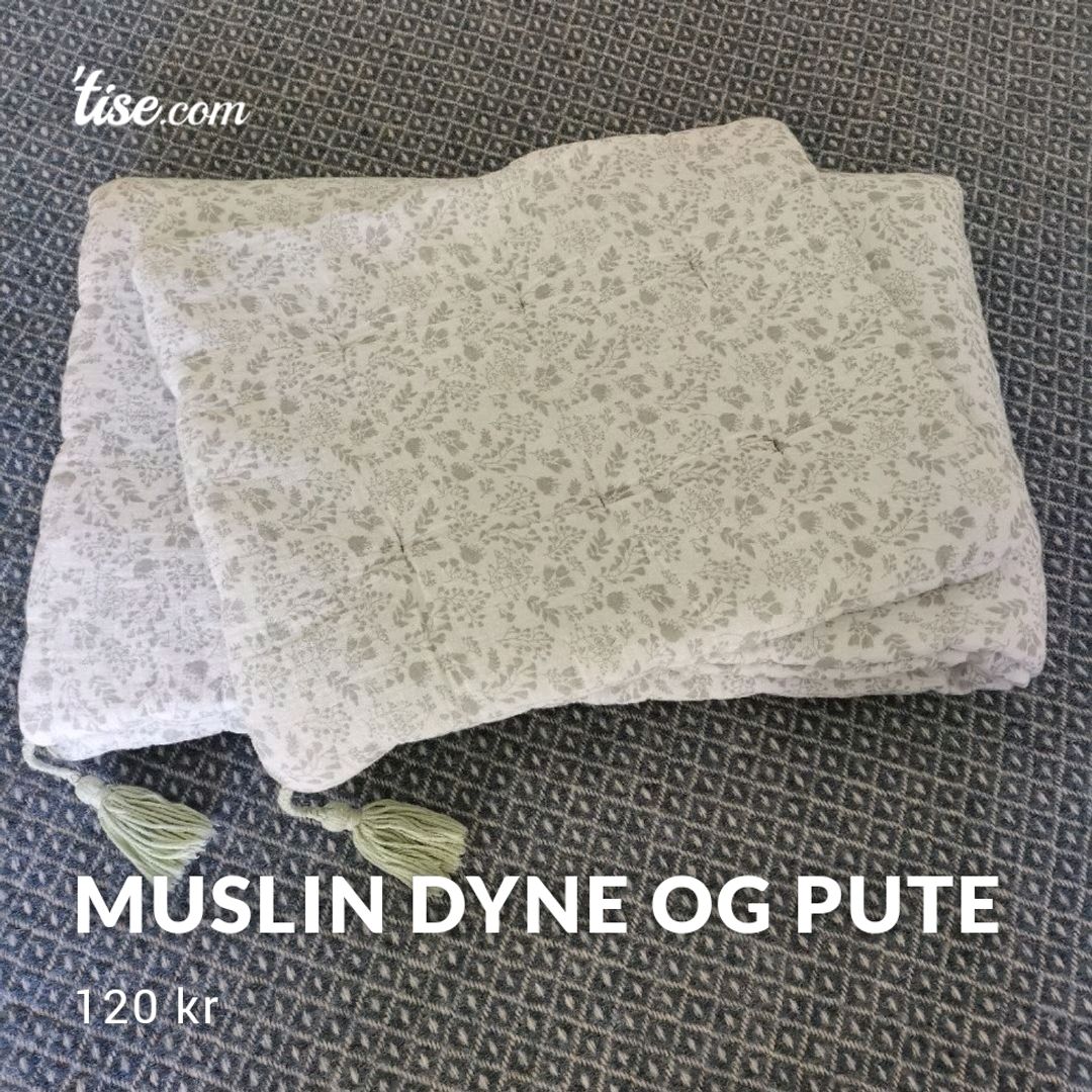 Muslin dyne og pute