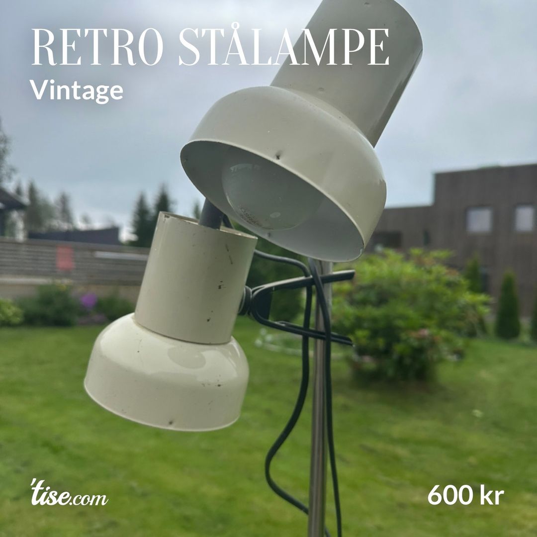 Retro stålampe