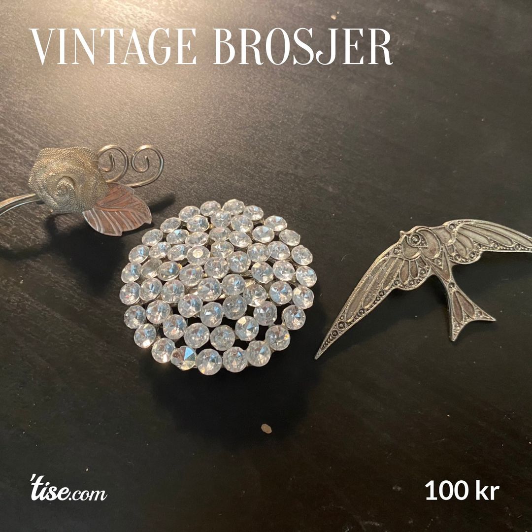 Vintage brosjer