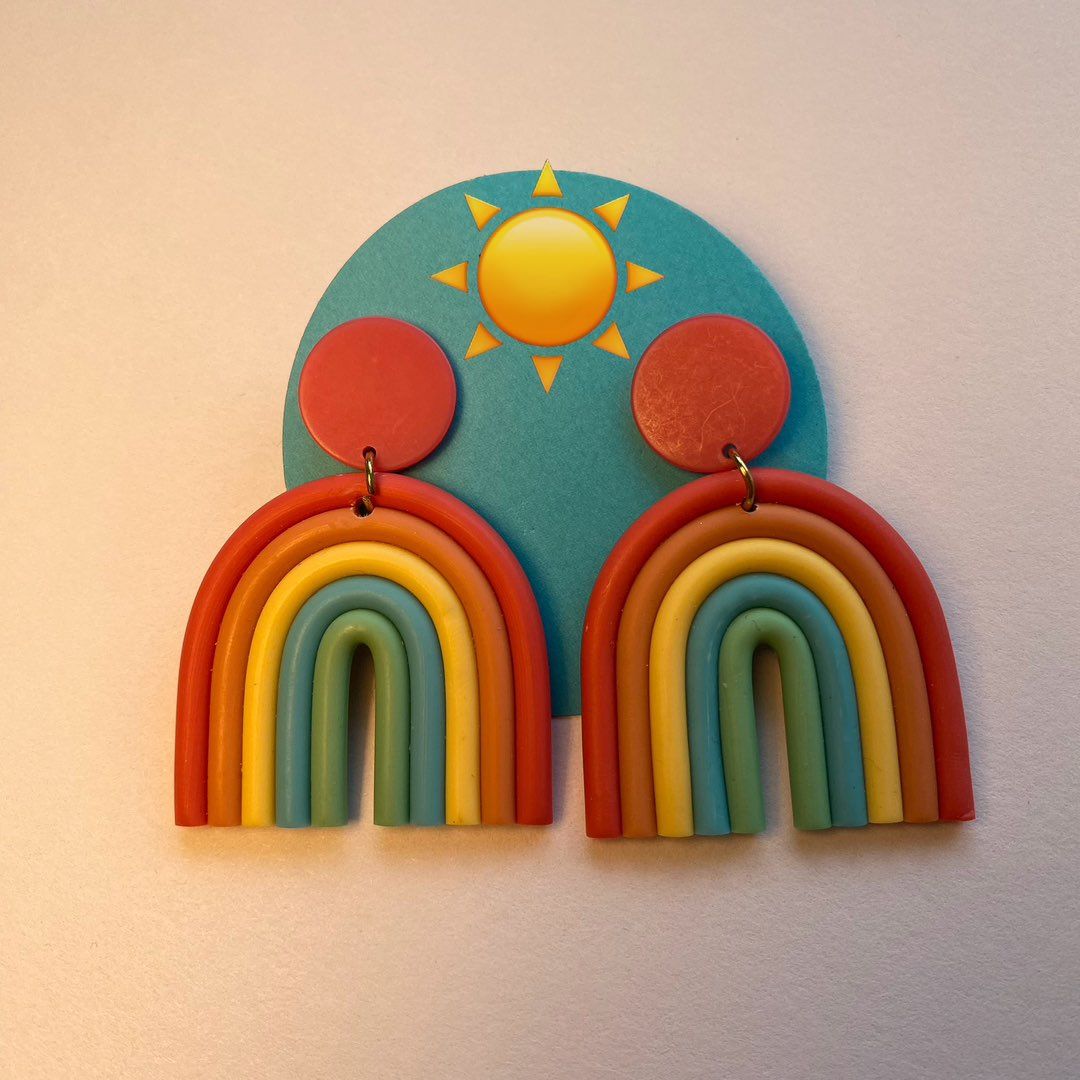 Rainbow earrings