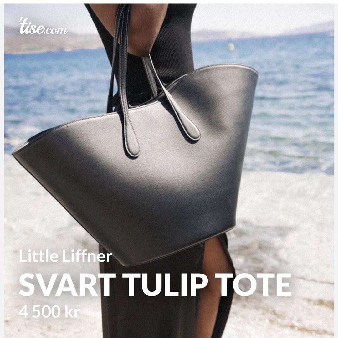 Svart Tulip Tote