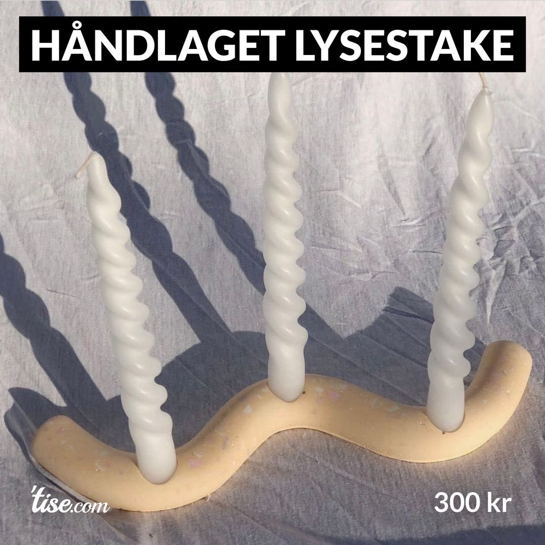 Håndlaget lysestake