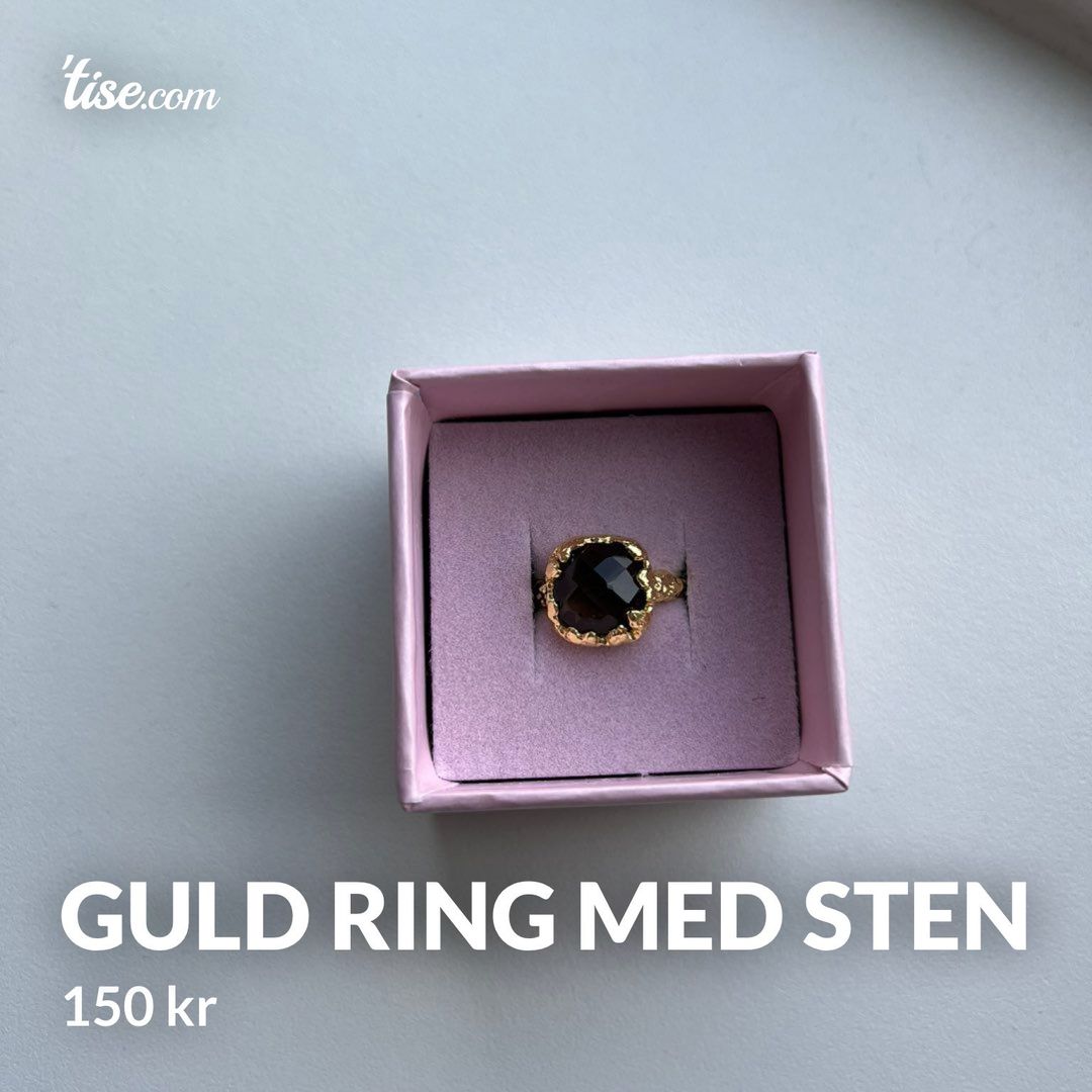 guld ring med sten