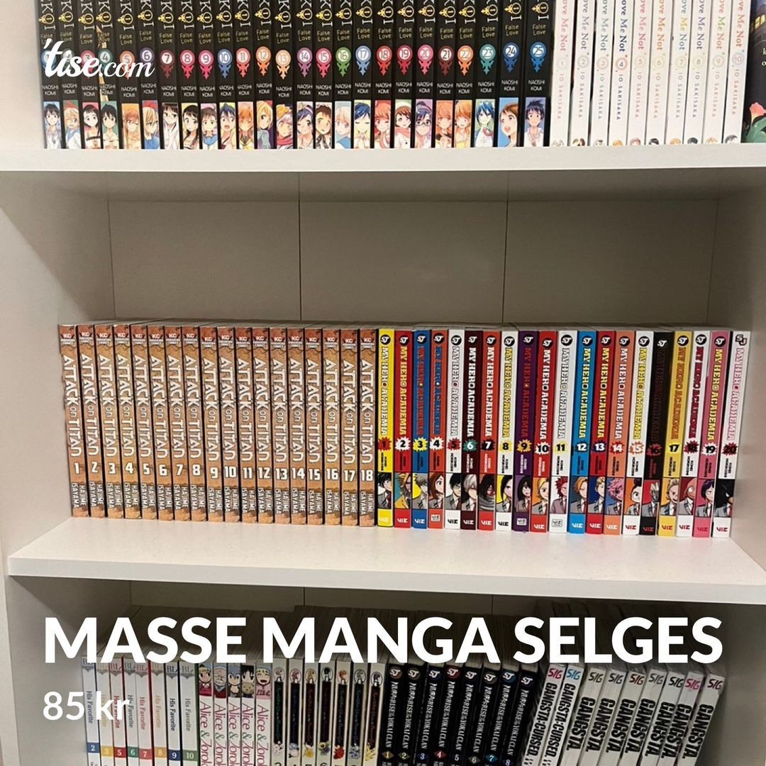 Masse manga selges