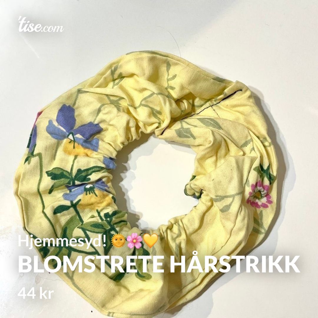 Blomstrete Hårstrikk