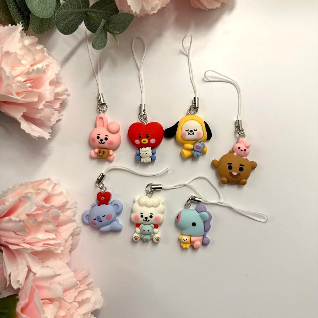 bt21 phone charms