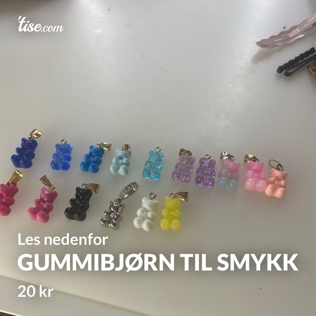 Gummibjørn til smykk