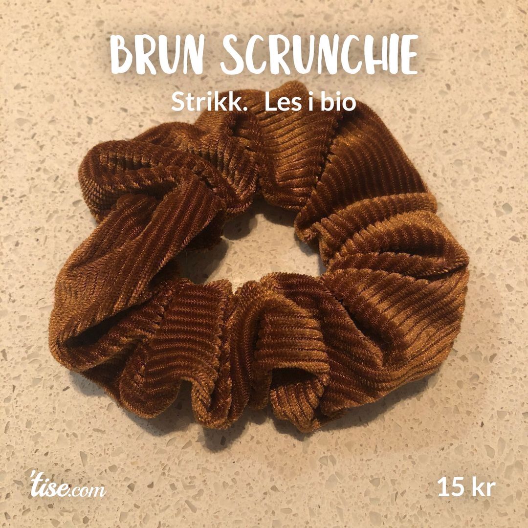 Brun scrunchie