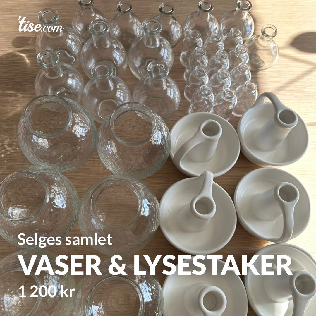 Vaser  lysestaker