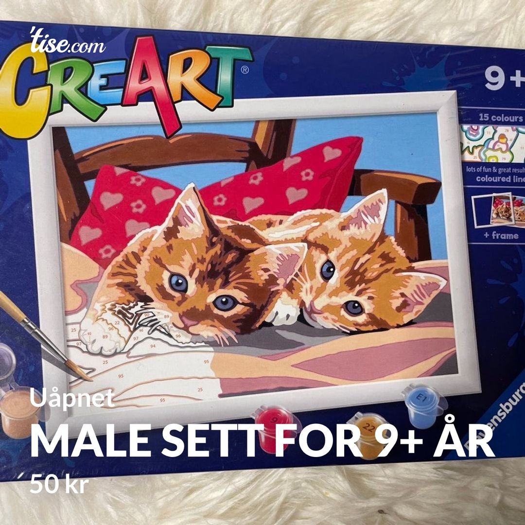 Male sett for 9+ år