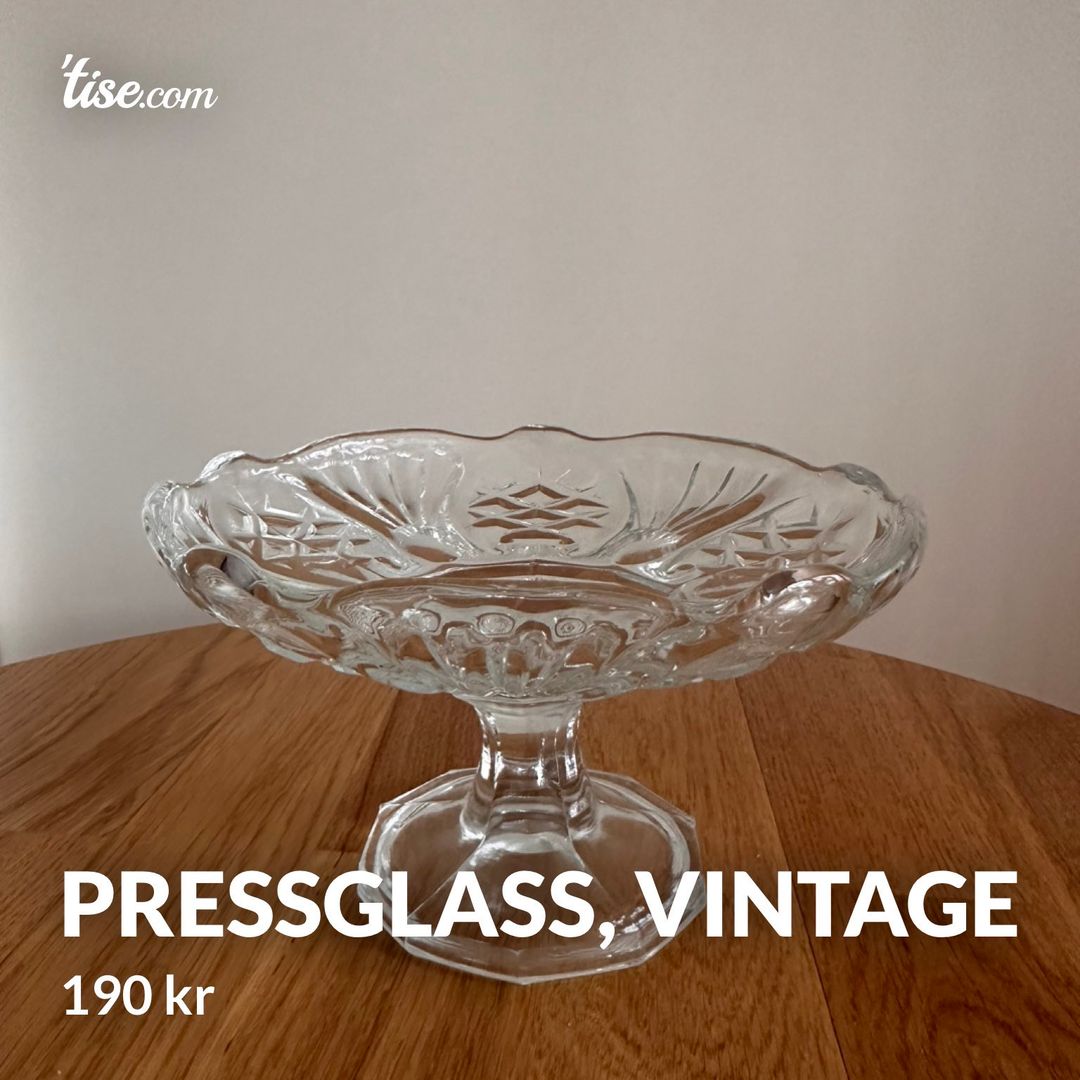 Pressglass vintage