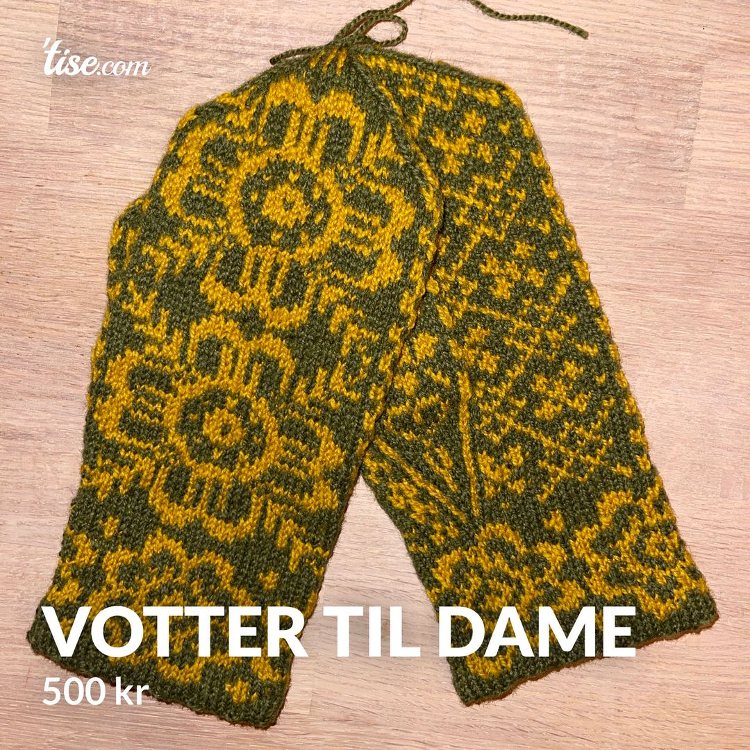 Votter til dame