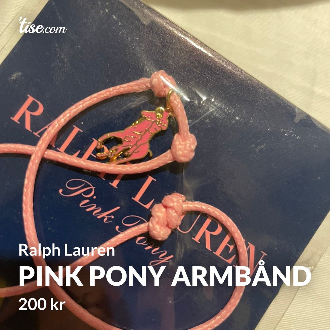 Pink Pony armbånd