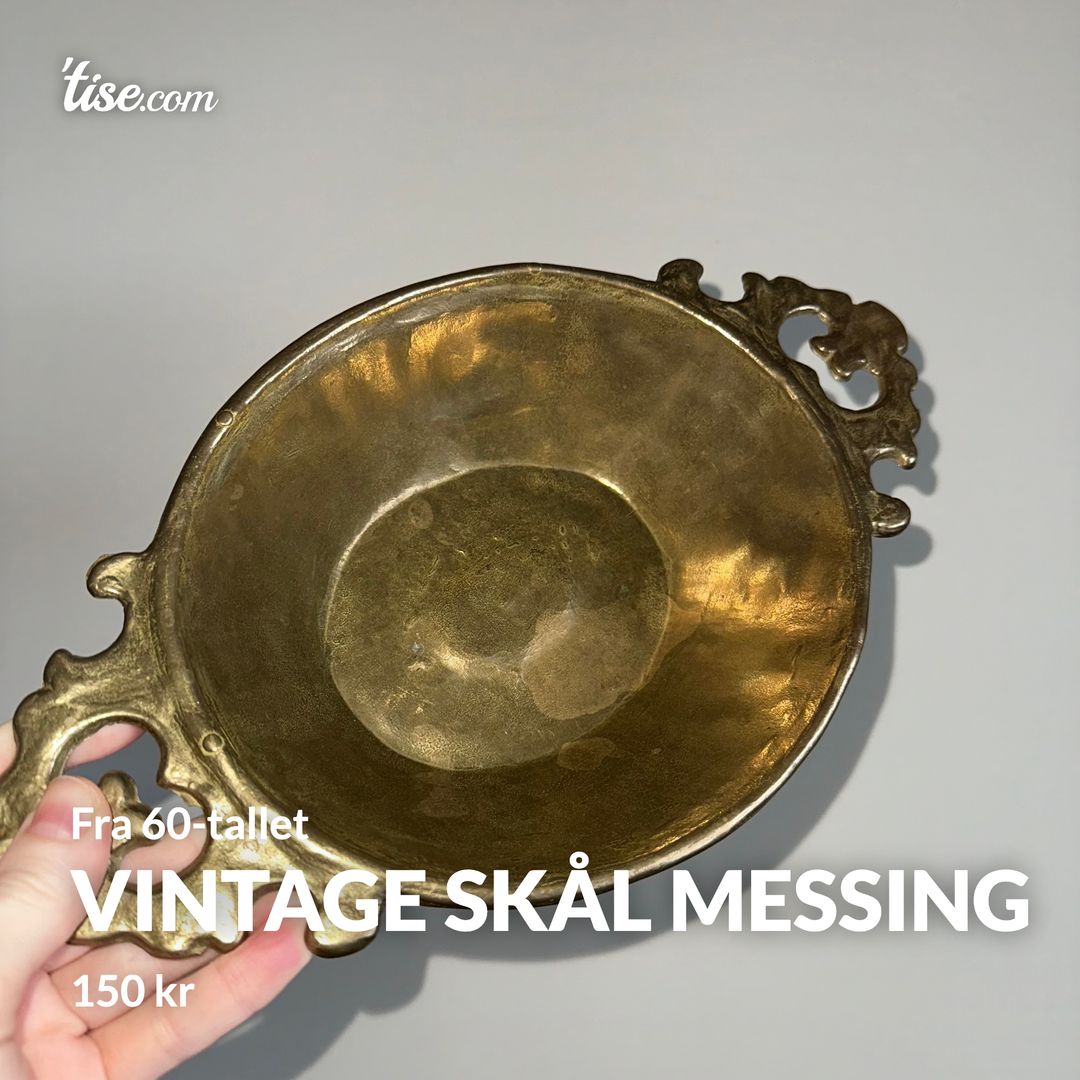 Vintage skål messing