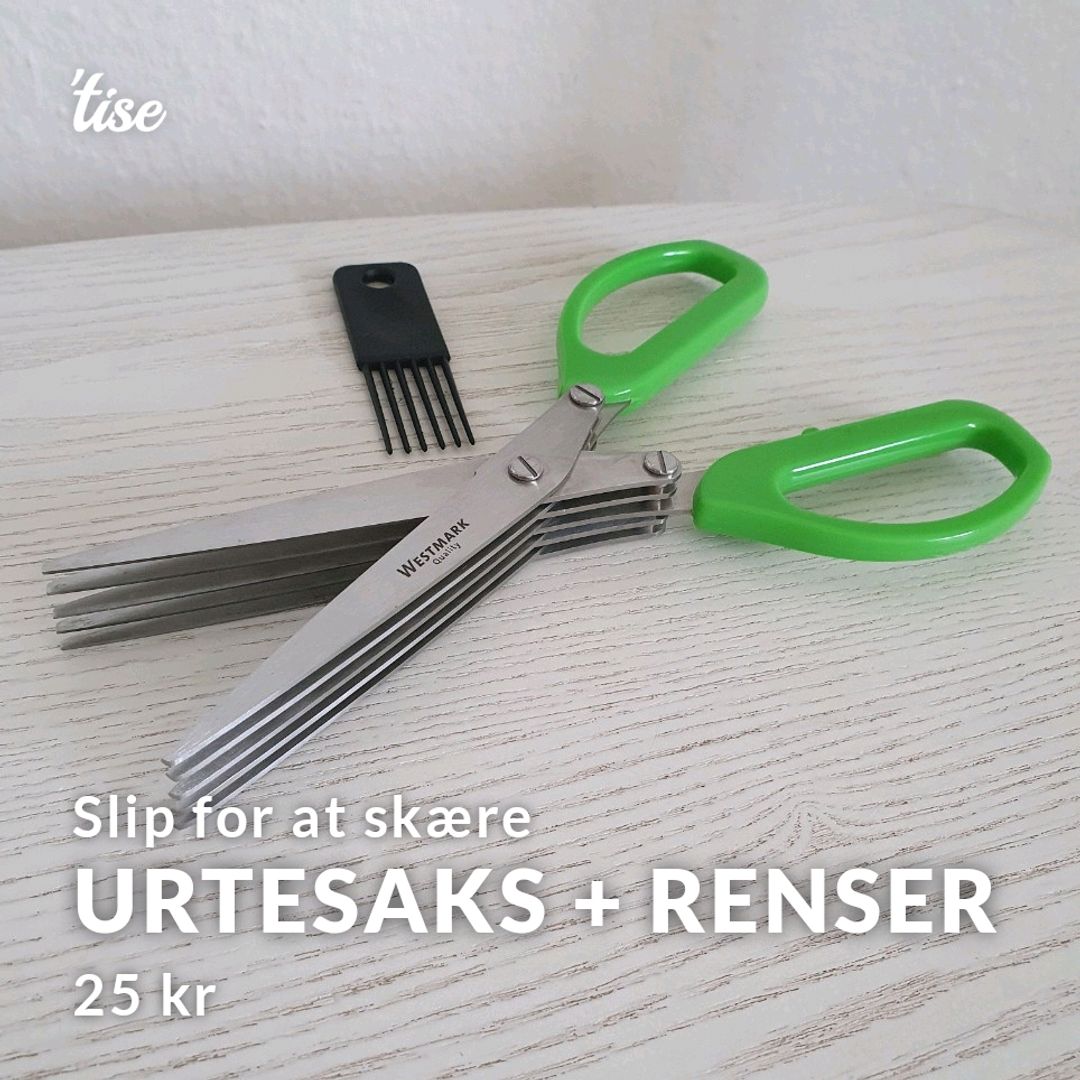 Urtesaks + renser