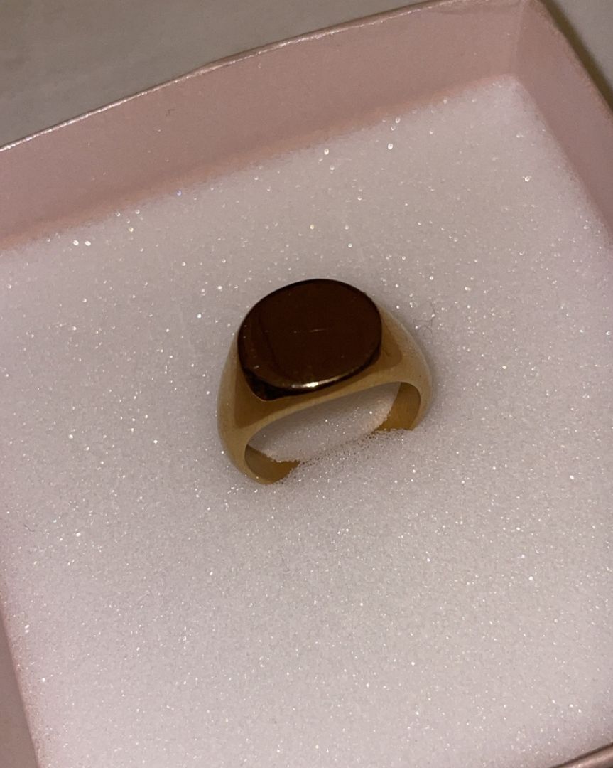 Signet guld ring