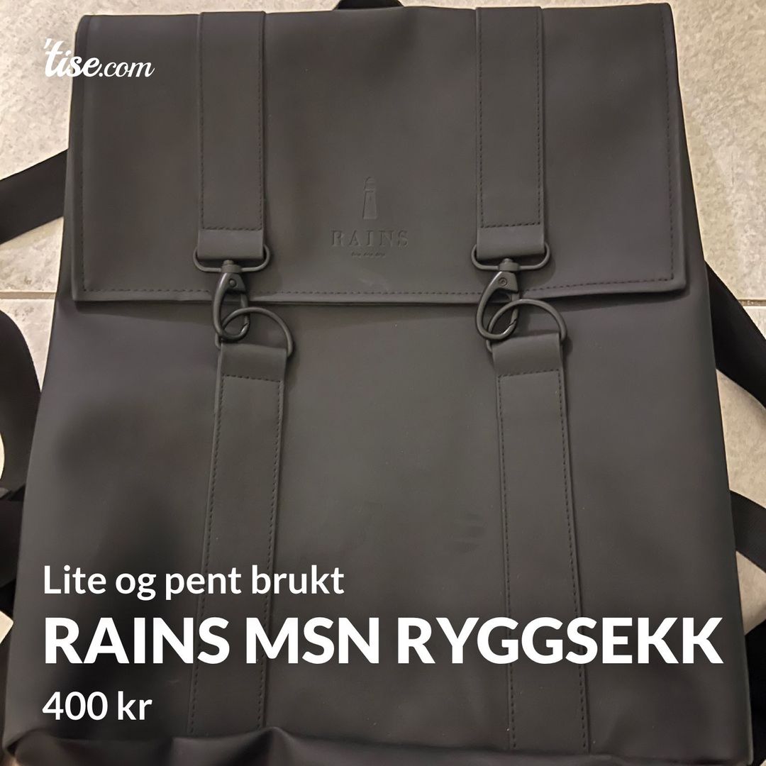 RAINS MSN ryggsekk