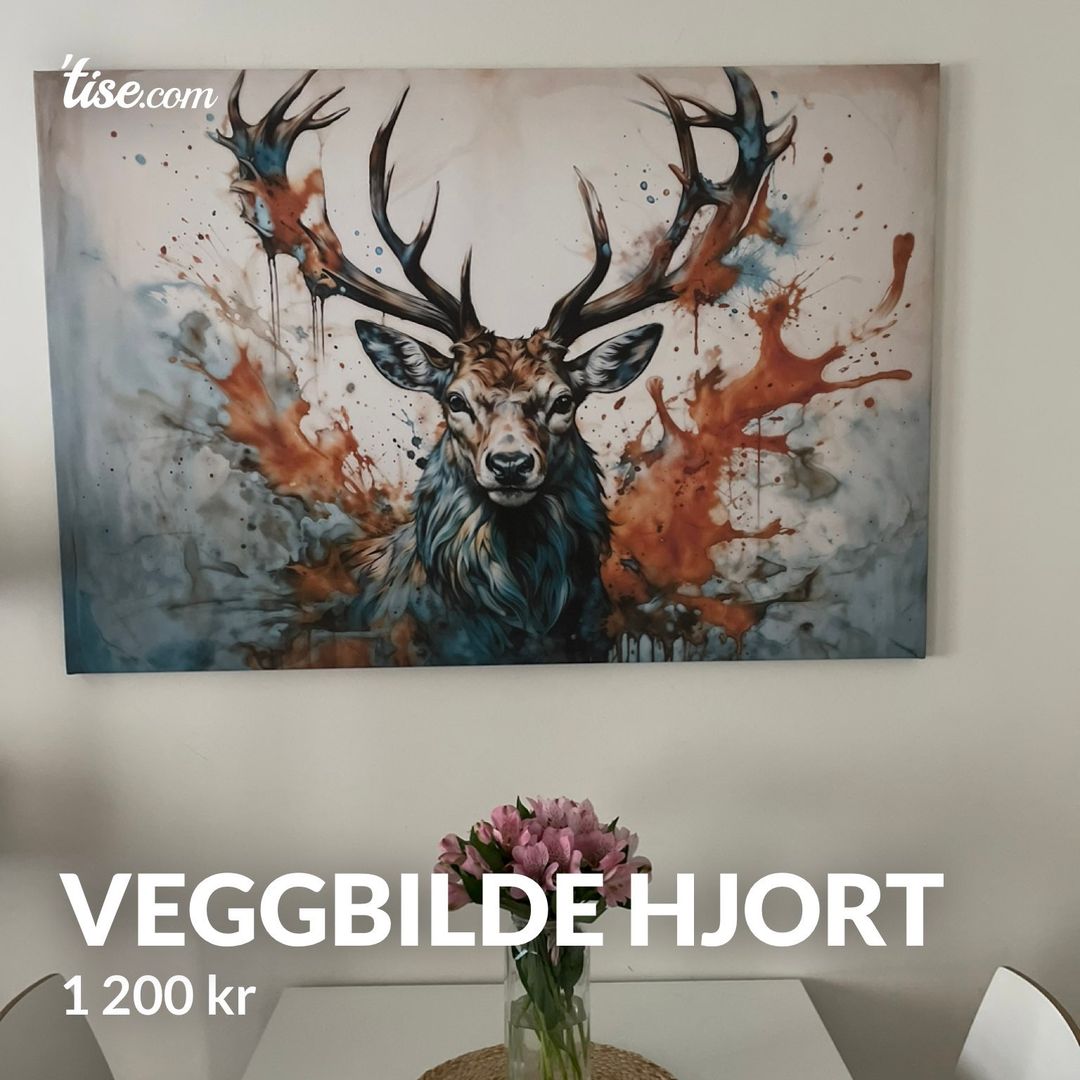 Veggbilde Hjort