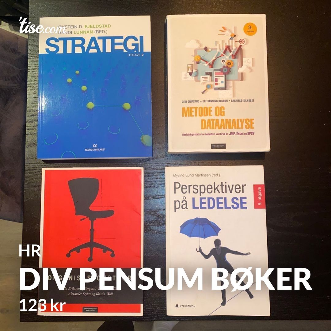 Div pensum bøker