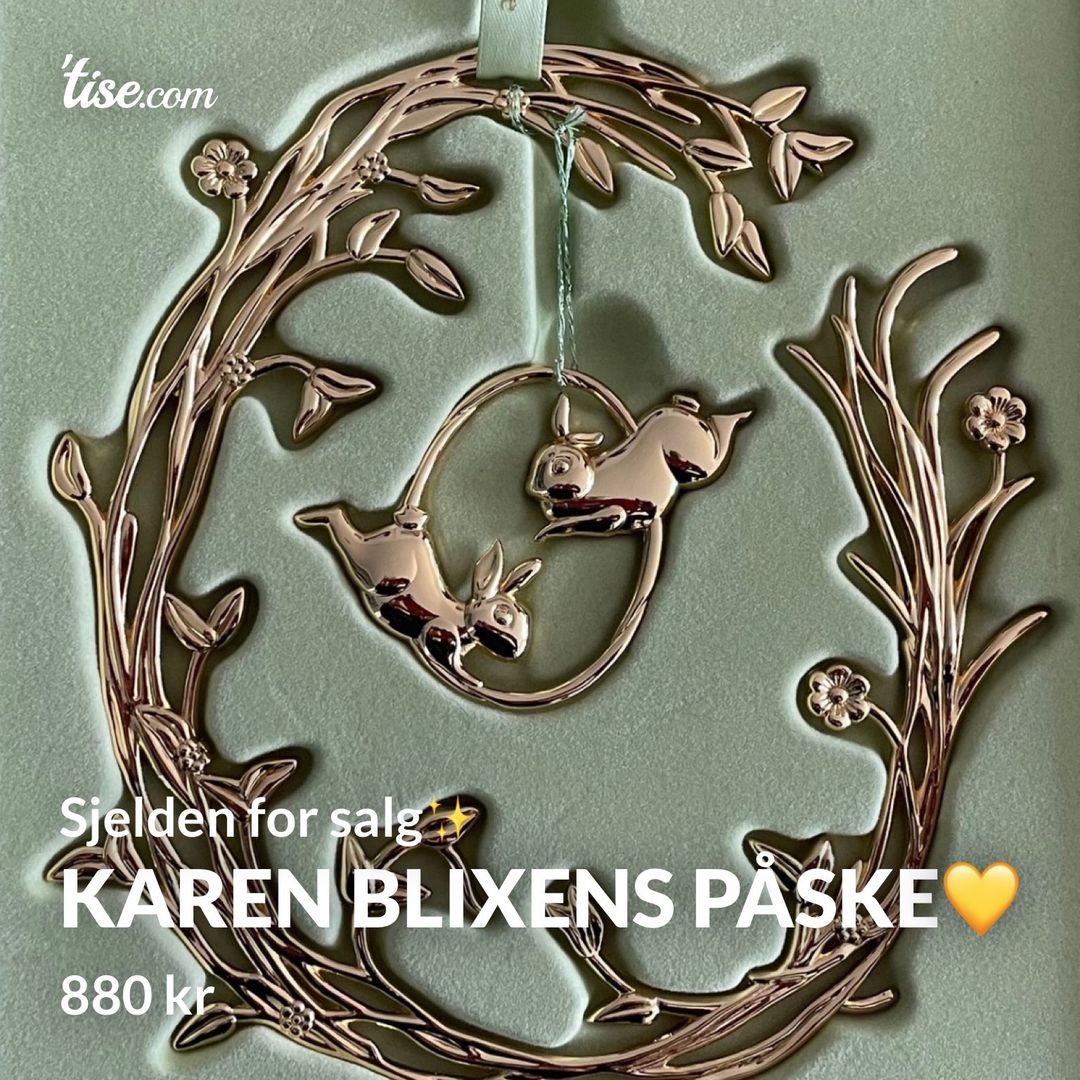 Karen Blixens påske💛