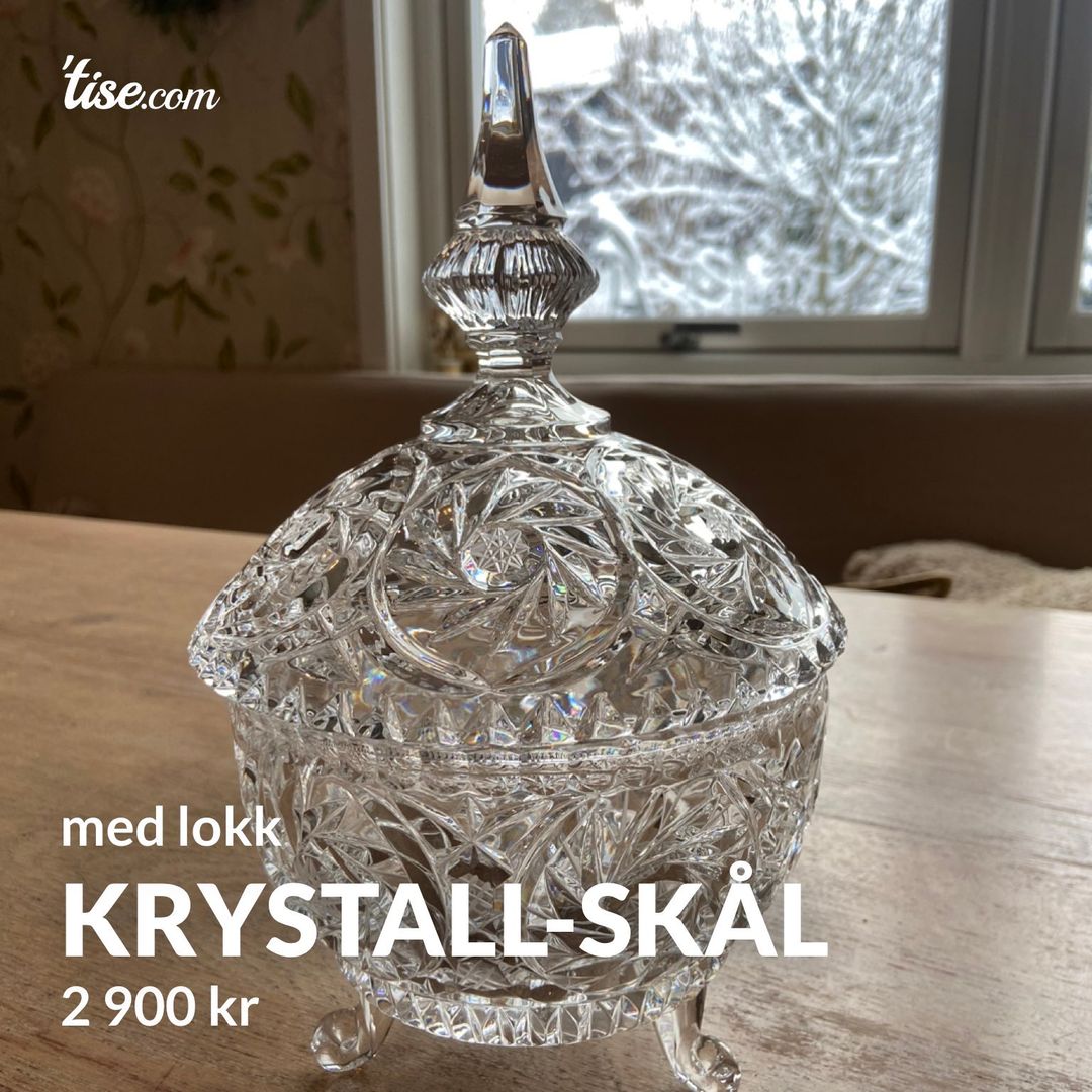 Krystall-skål