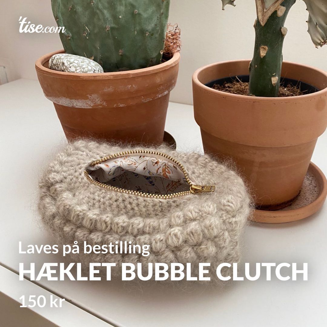 Hæklet bubble clutch