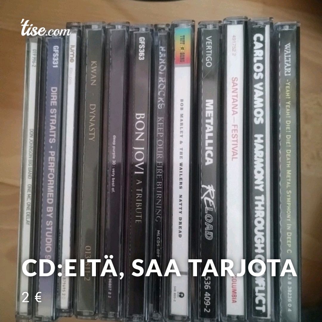 CD:eitä SAA TARJOTA