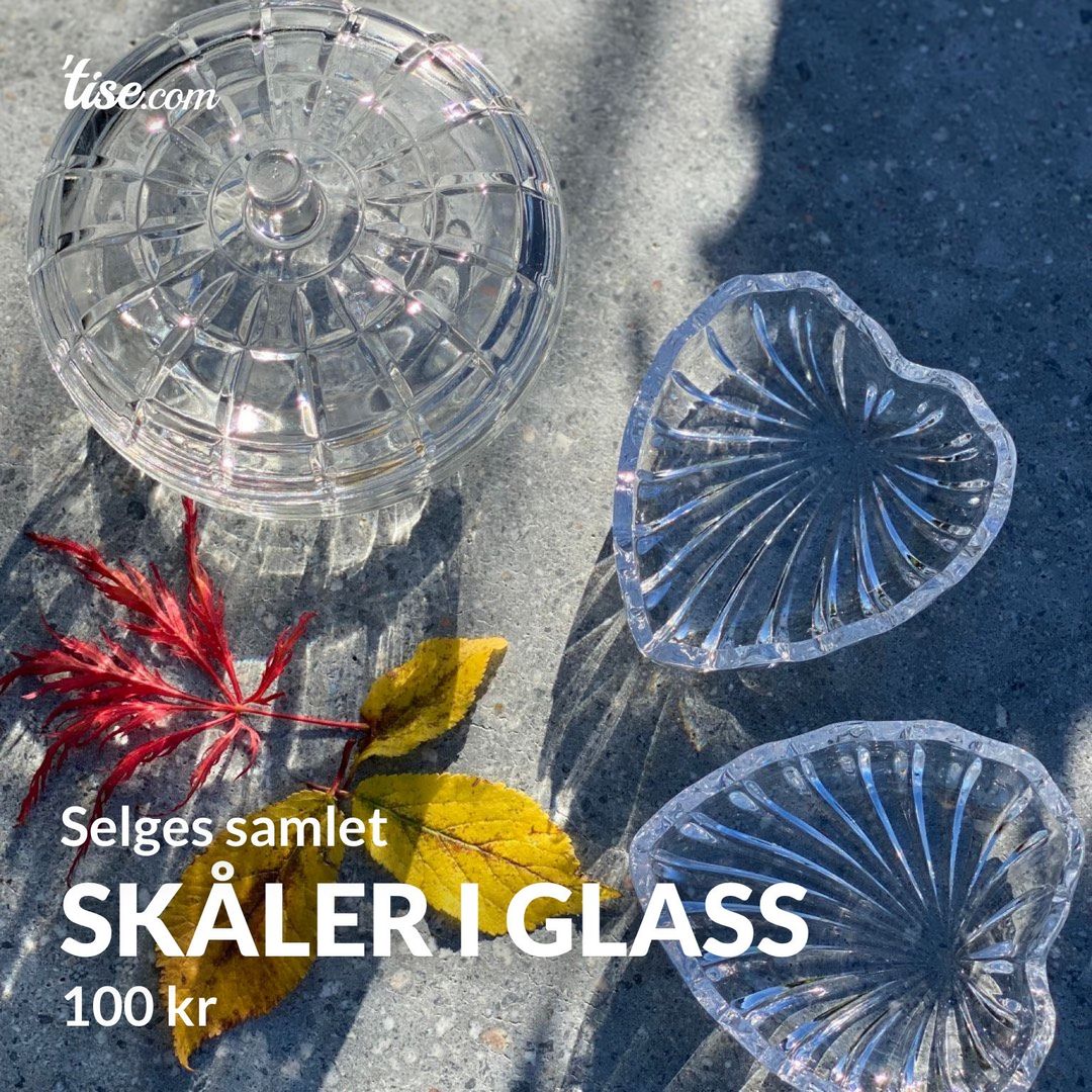 Skåler i glass