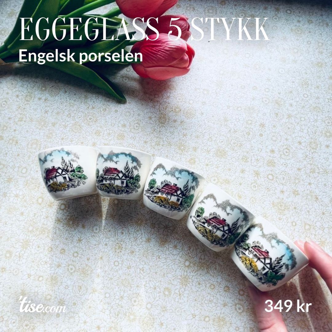 Eggeglass 5 stykk