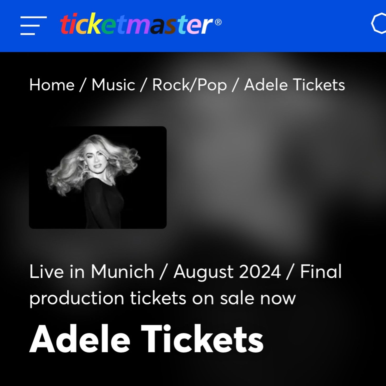 Adele München 16/8