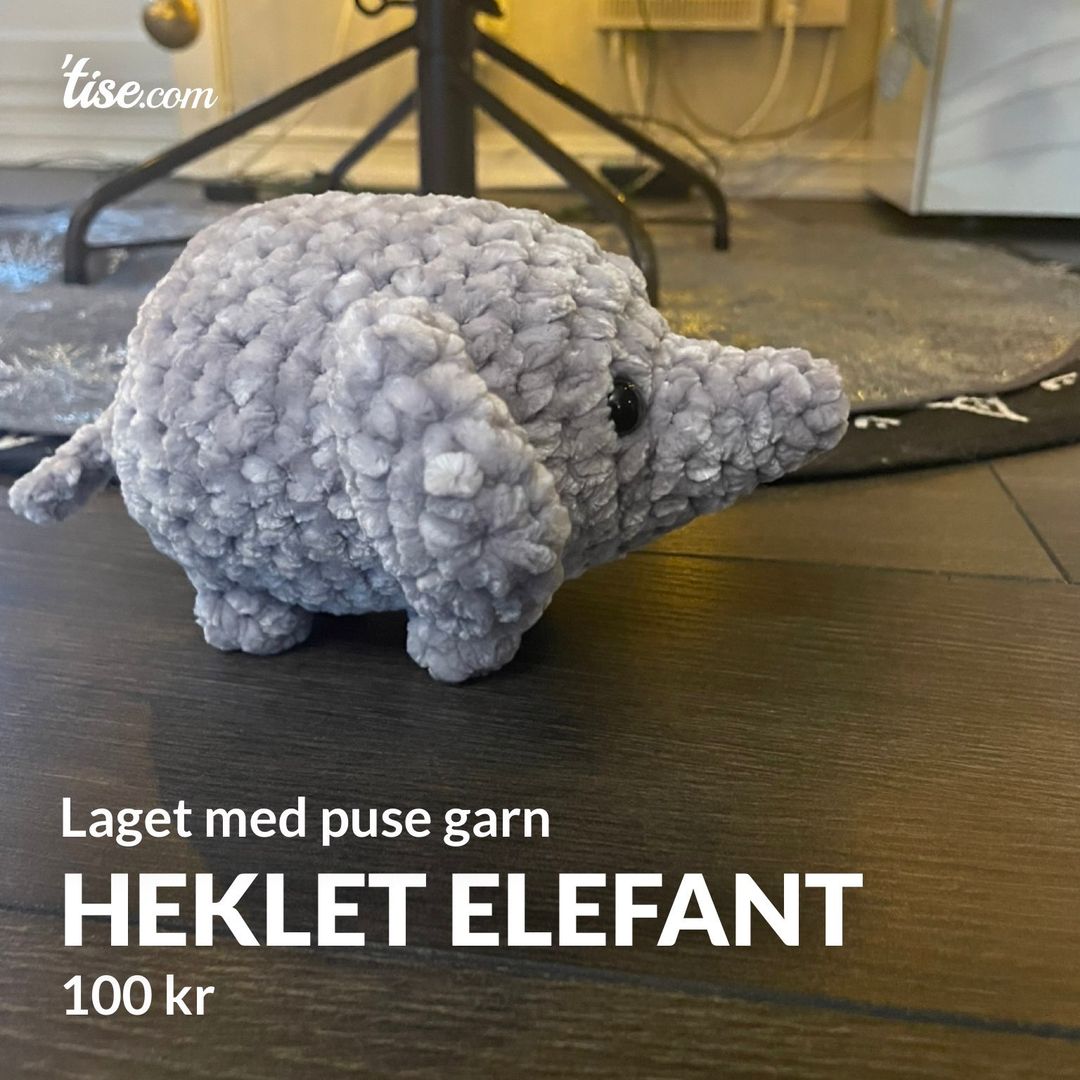 Heklet elefant