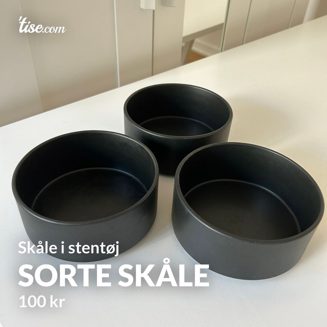 Sorte skåle