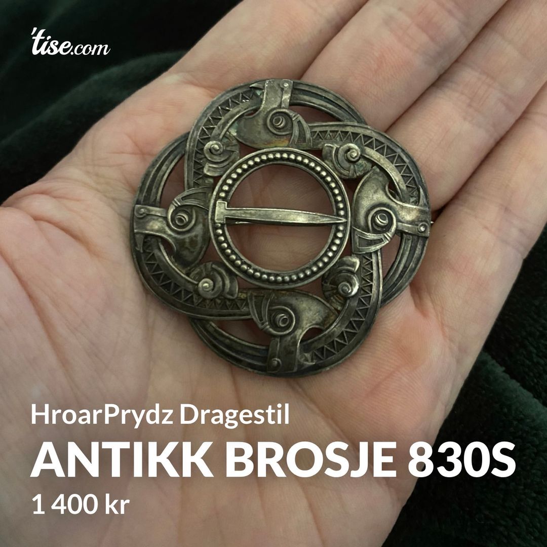 Antikk brosje 830s