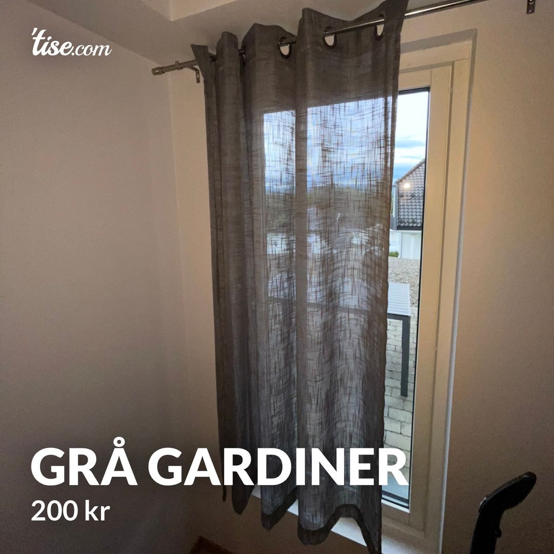 Grå gardiner