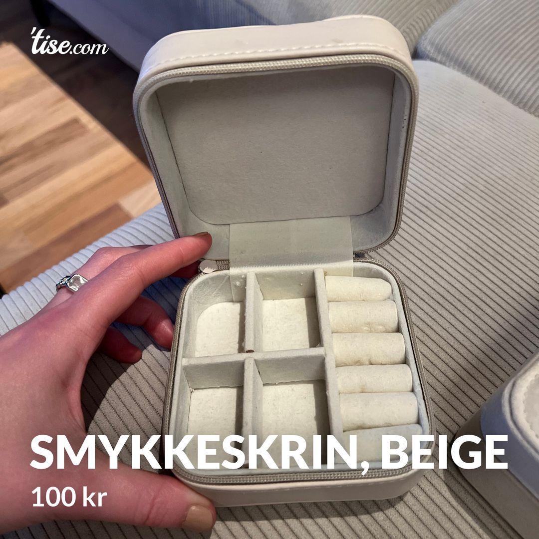 Smykkeskrin, beige