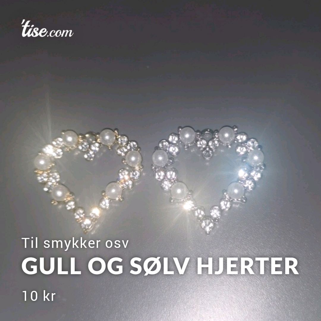 Gull Og Sølv Hjerter