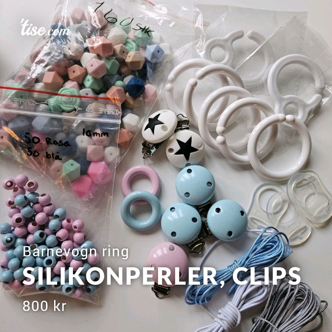 Silikonperler Clips