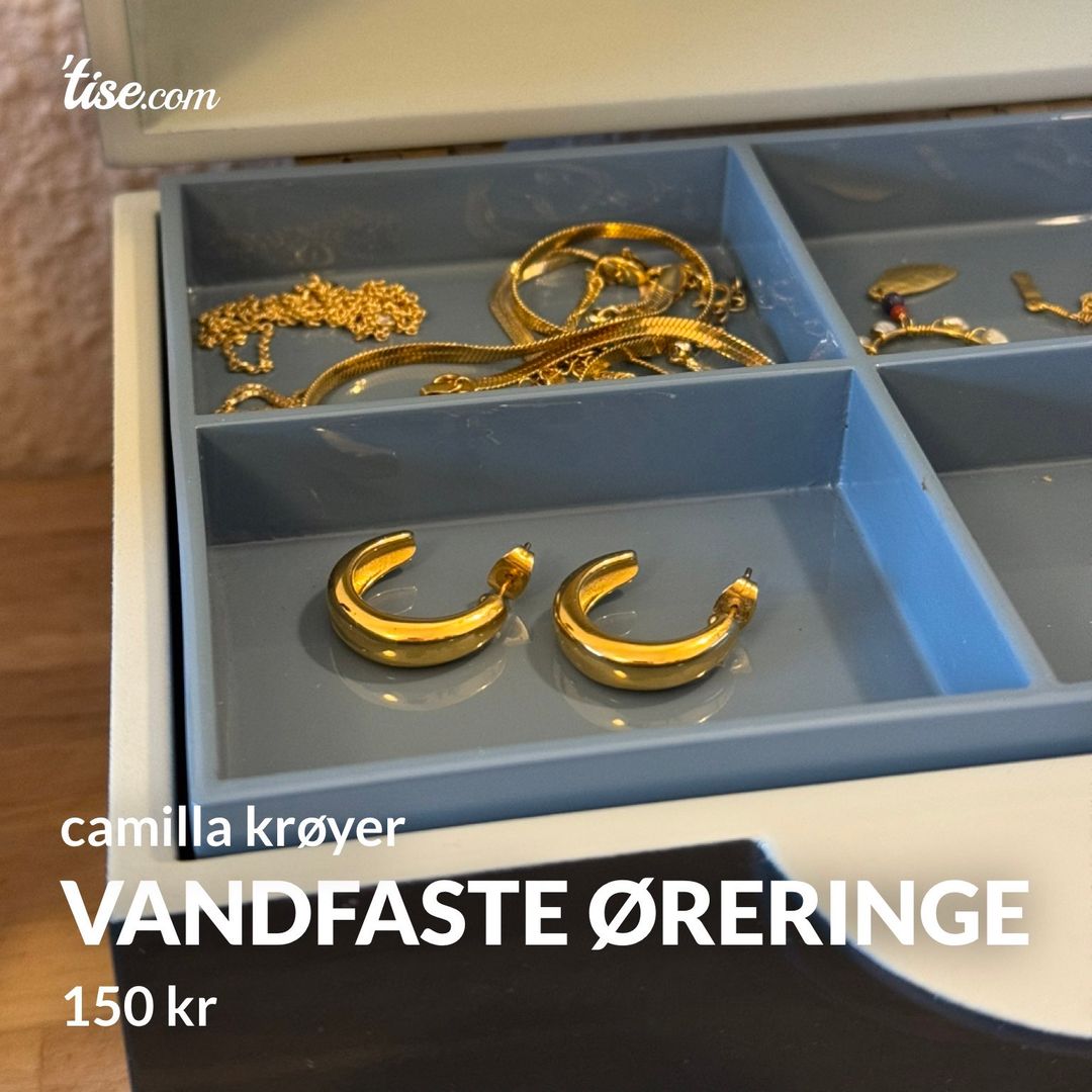 Vandfaste øreringe